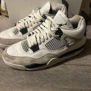 Black and White Jordan 4